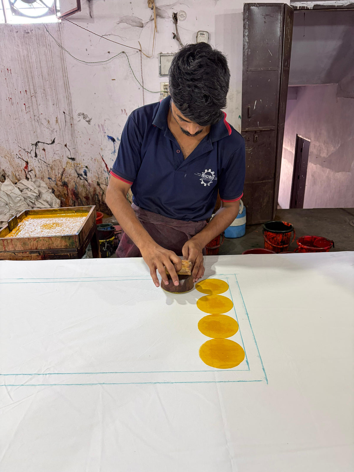 Hand block printing