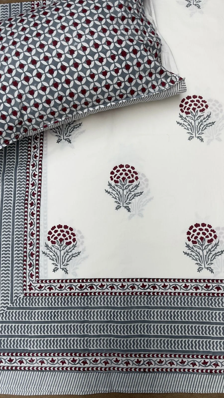 View 2 of The Symmetrical Poppy Bedsheet Set