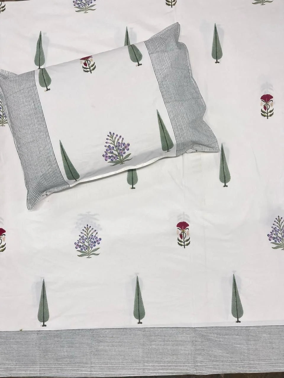 View 2 of The Cypress &amp; Wildflower Bedsheet Set