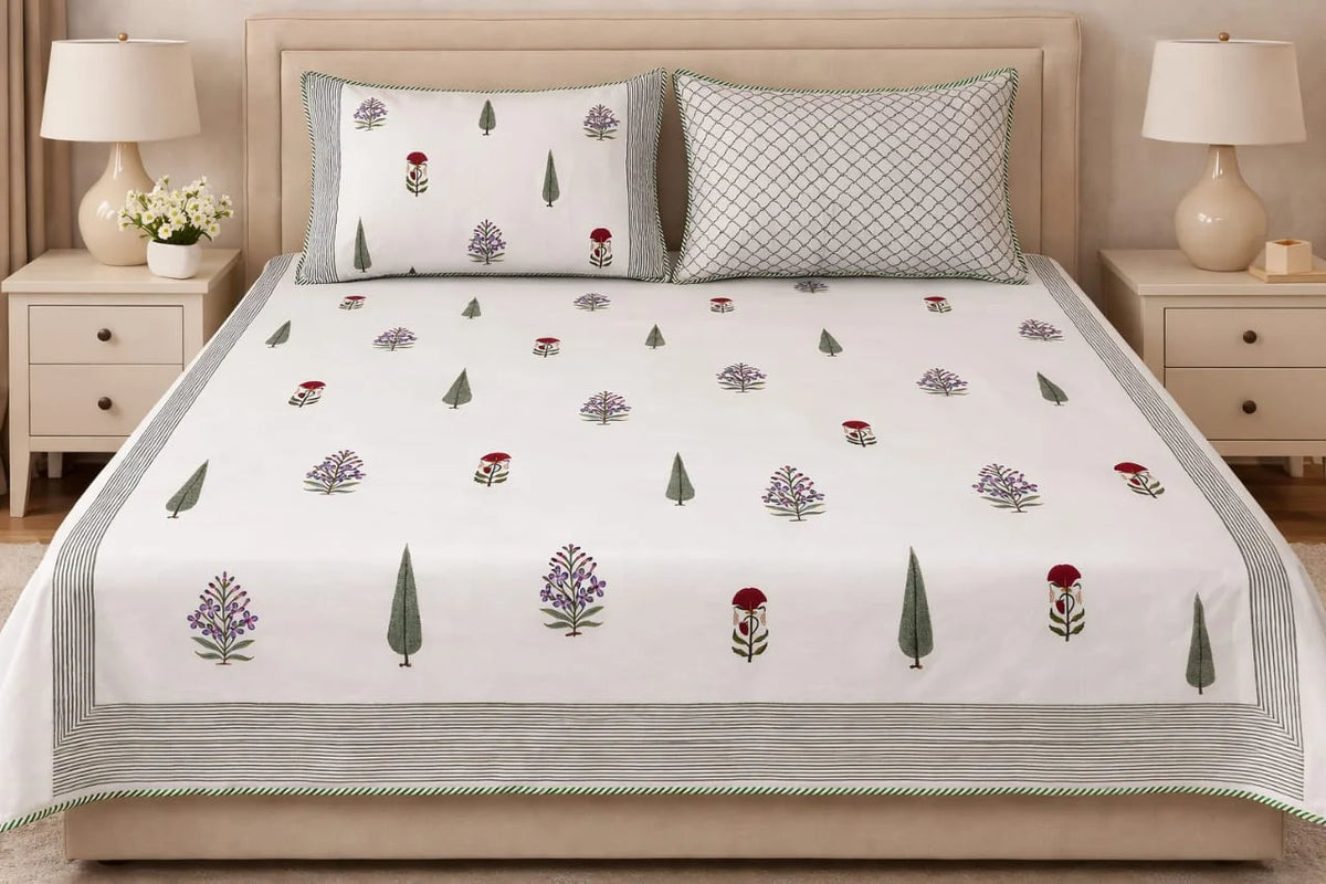 View 1 of The Cypress &amp; Wildflower Bedsheet Set