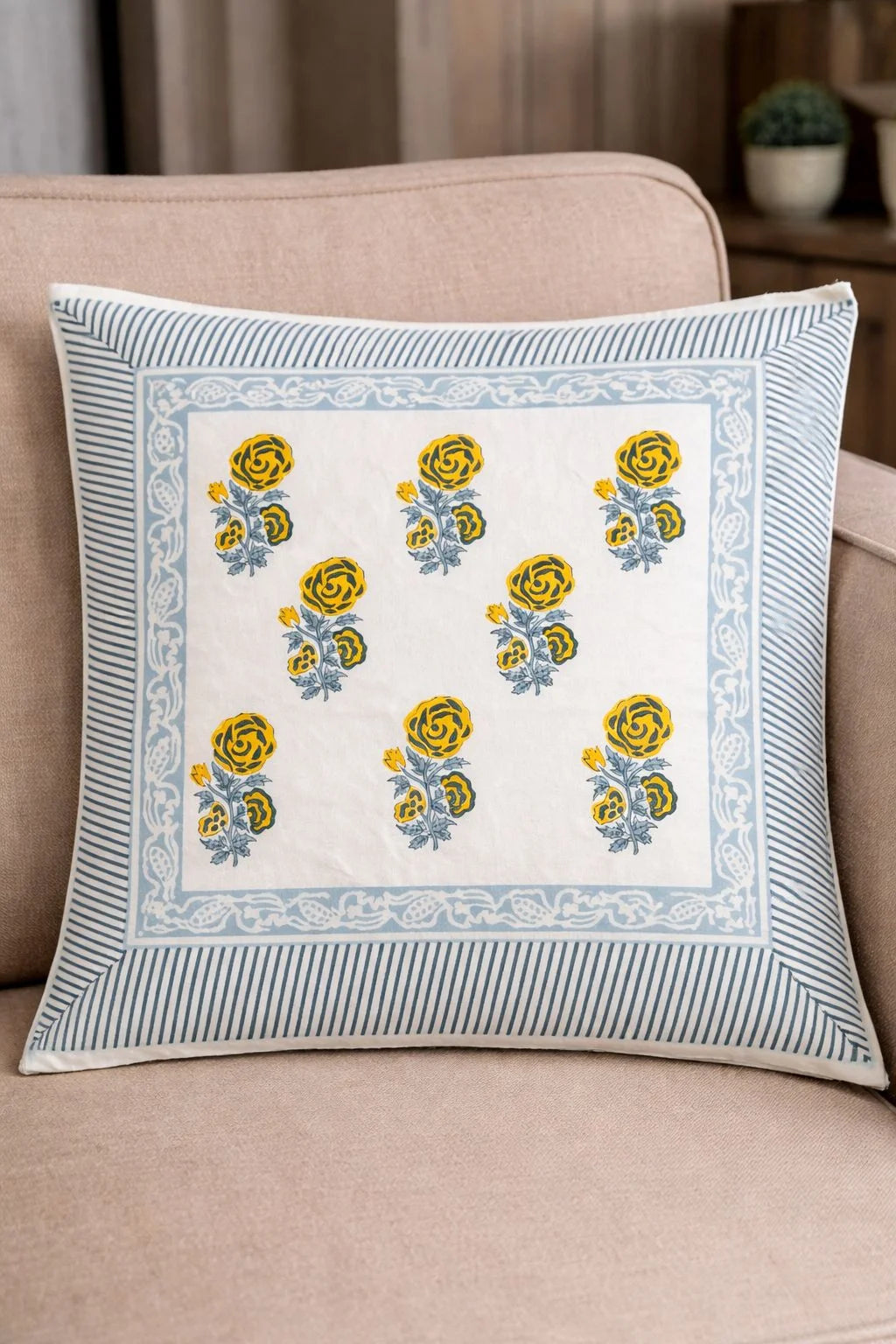 The Amber Heritage Rose Cushion Cover