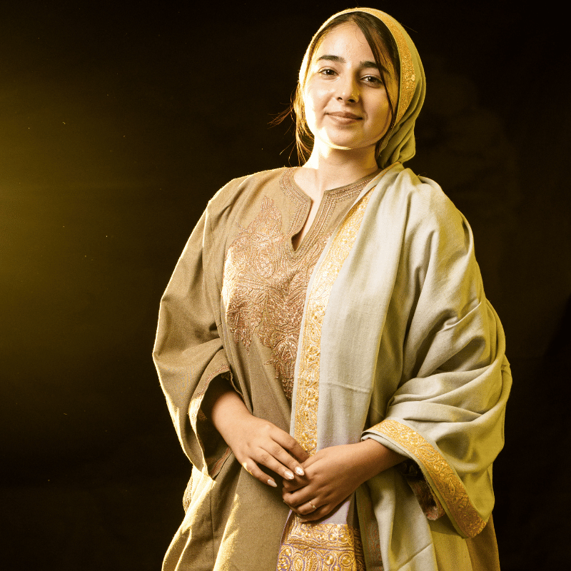 Amethyst Glow Tilla Pashmina Shawl