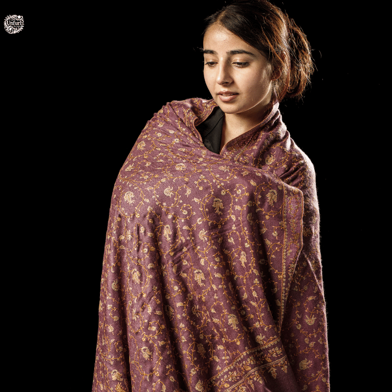 Wine Canopy Pashmina Jaal