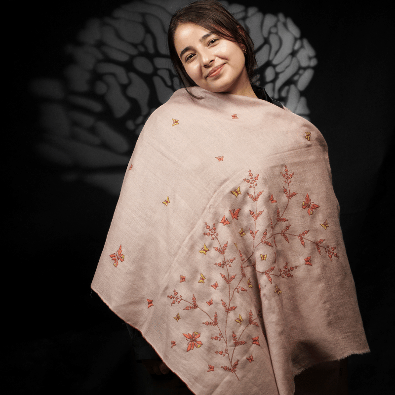 Mauve Wines and Butterfies Wrap