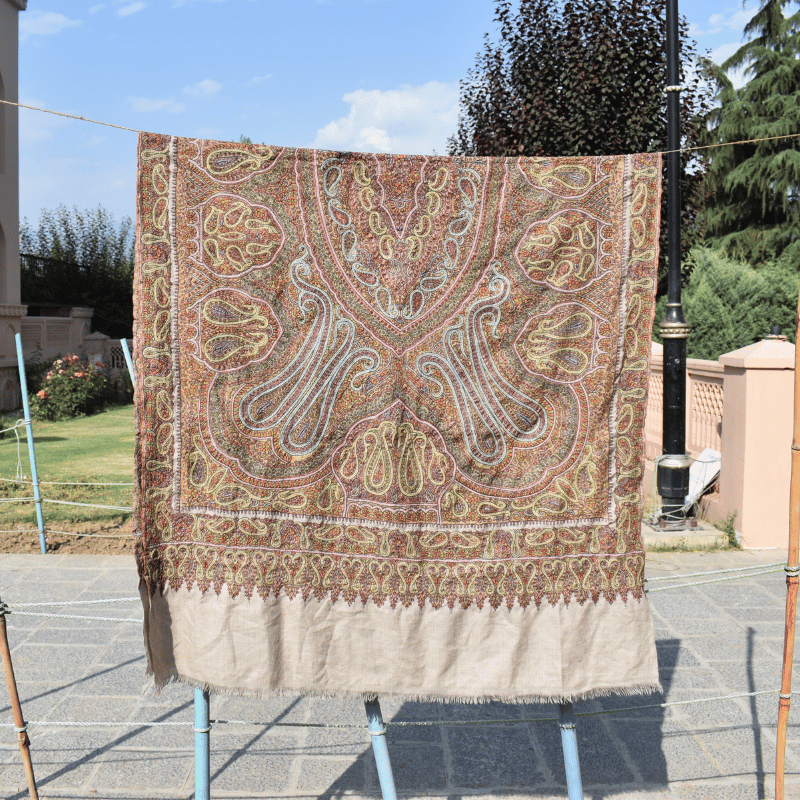 Beige Haze and Herb Pashmina