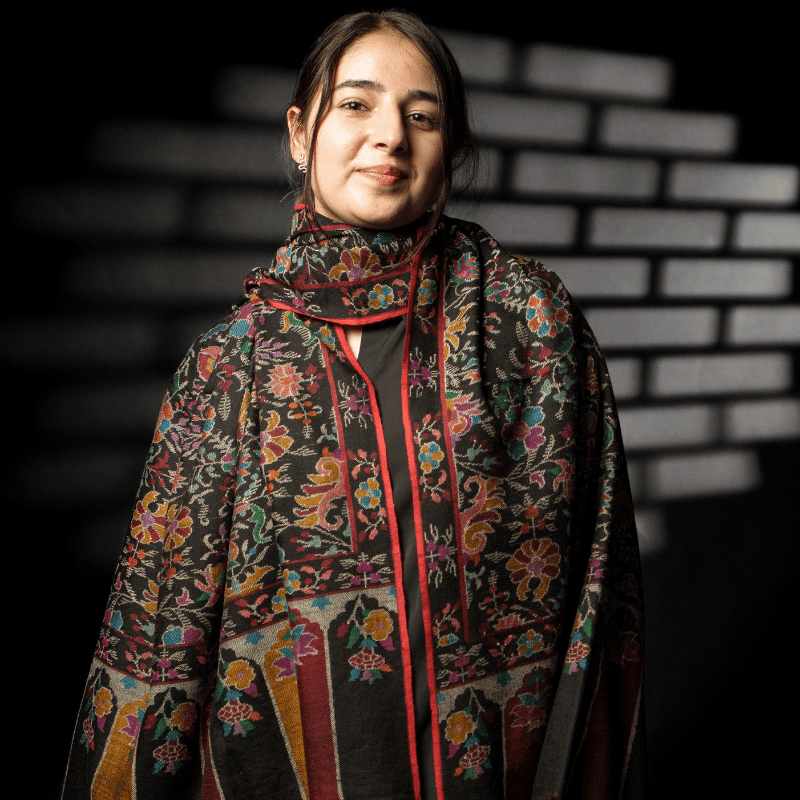 Ebony Midnight Majesty Kani Pashmina Shawl