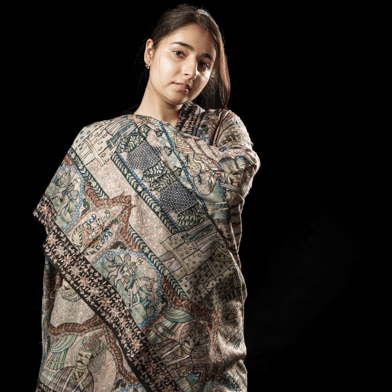 Royal Darbar Scene Kalamkari