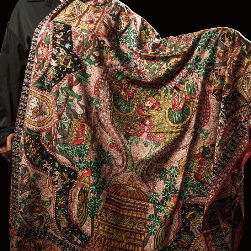 Mystical Garden Kalamkari - Image 2