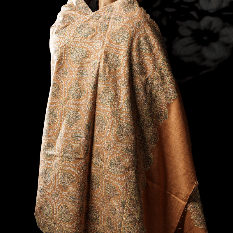 Rust Serenity Pashmina Shawl - Image 5