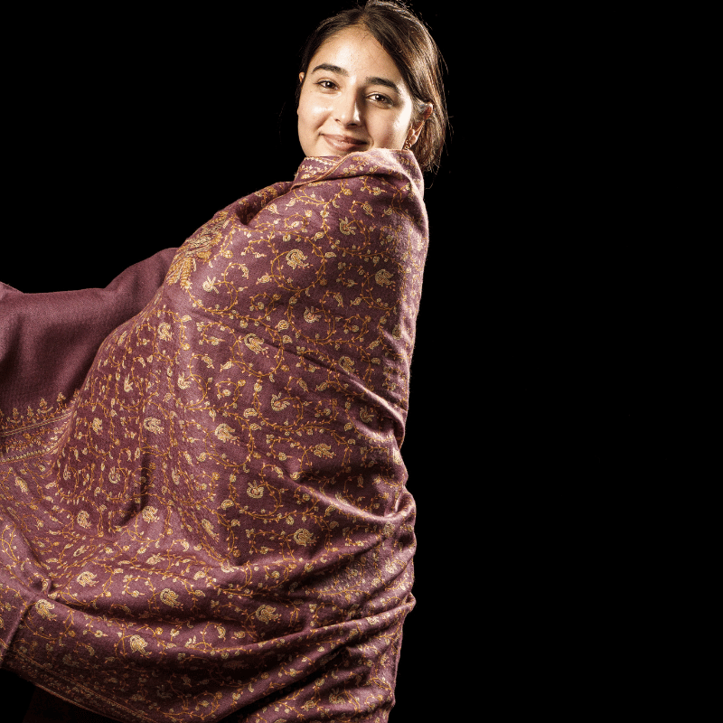 Wine Canopy Pashmina Jaal - Image 2