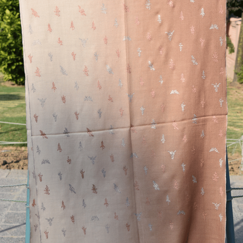 Brown Dune Shadow Pashmina Wrap - Image 3