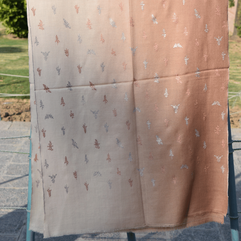 Brown Dune Shadow Pashmina Wrap - Image 4