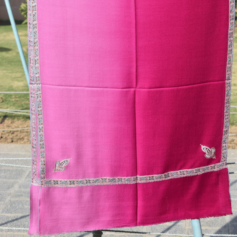 Pink Cascade Pashmina Wrap - Image 6