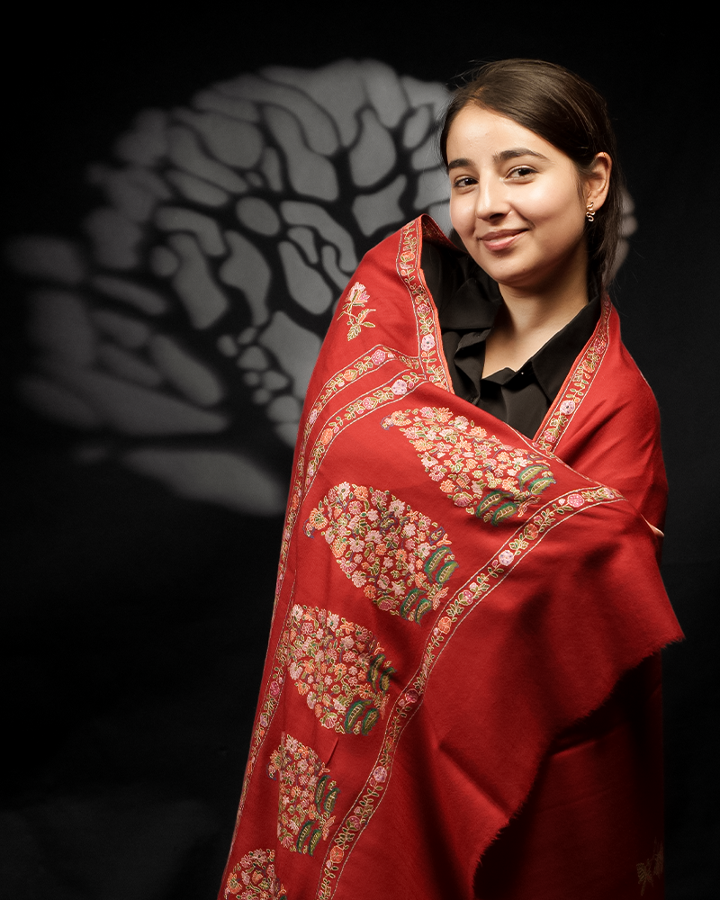 Solid Colour Pure Pashmina Shawl