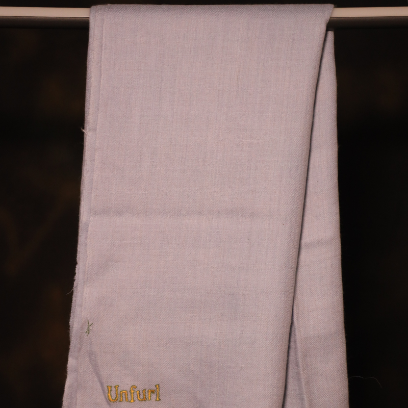 Celestia Blue Plain Handspun Pashmina Shawl