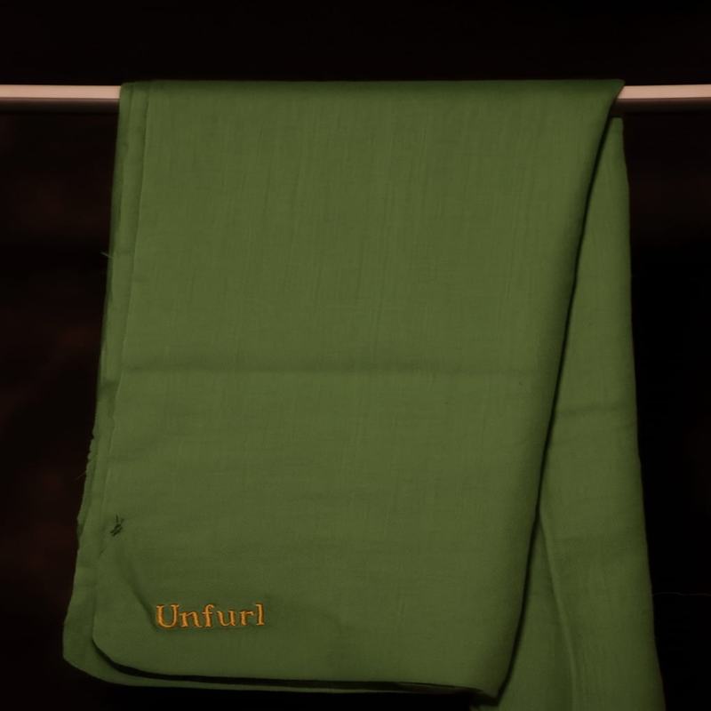 Spring Horizon Plain Handspun Pashmina Shawl