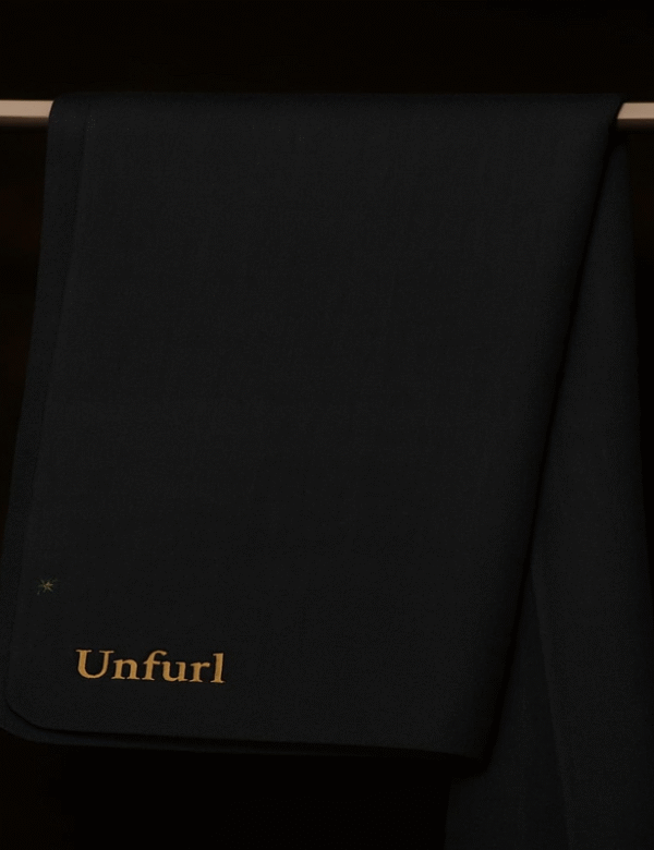 Midnight Noir Plain Handspun Pashmina Shawl