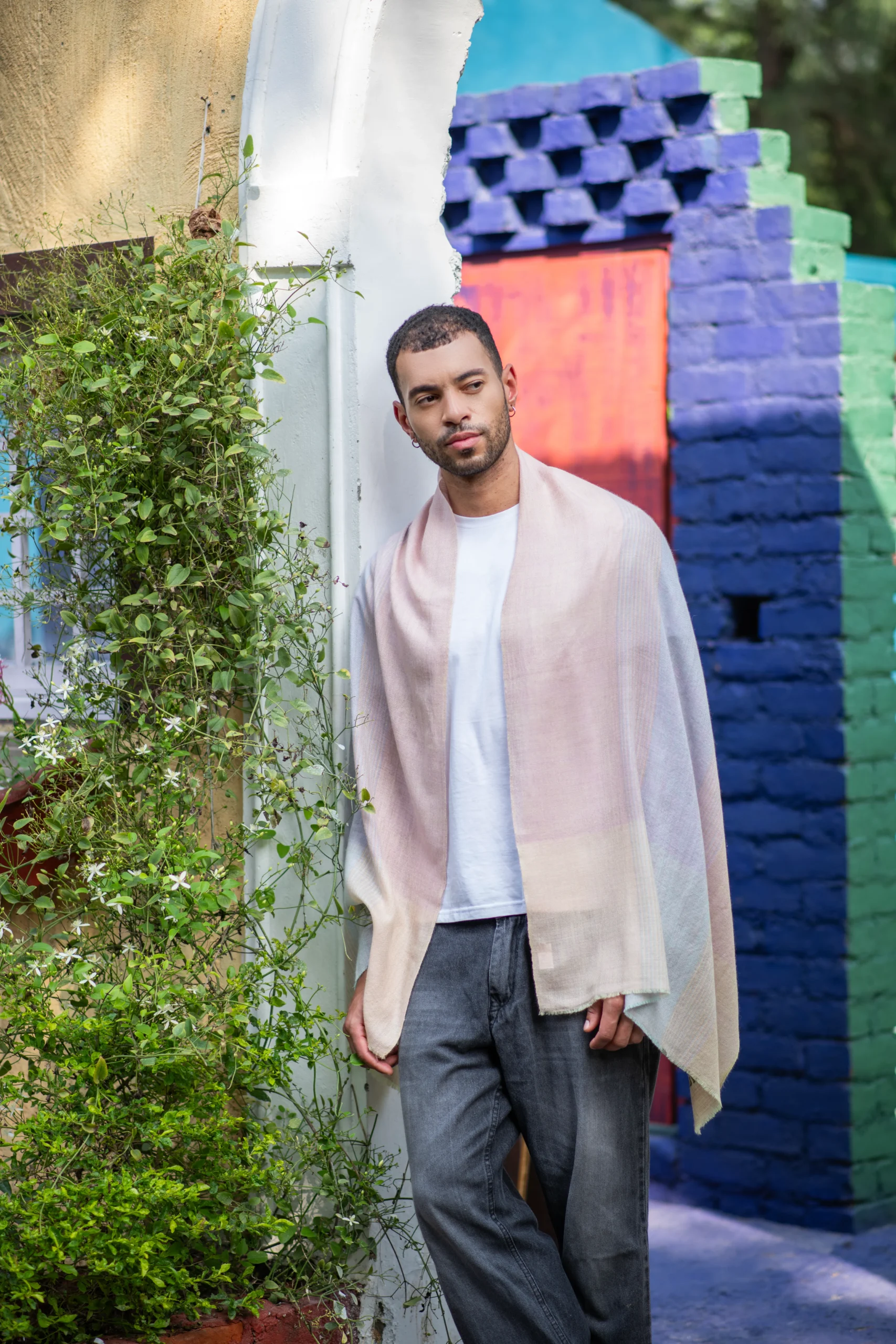 Lilac Dusk Blush with a Hint of of lavender grey Wrap - Image 4