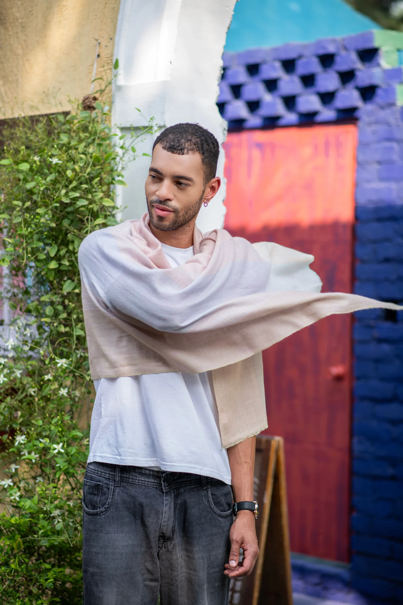 Lilac Dusk Blush with a Hint of of lavender grey Wrap - Image 3