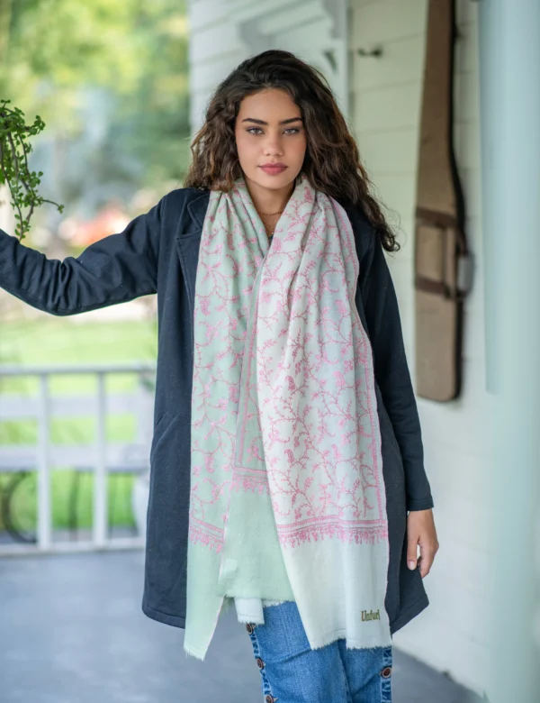 Pink Whisper in Mint Mist