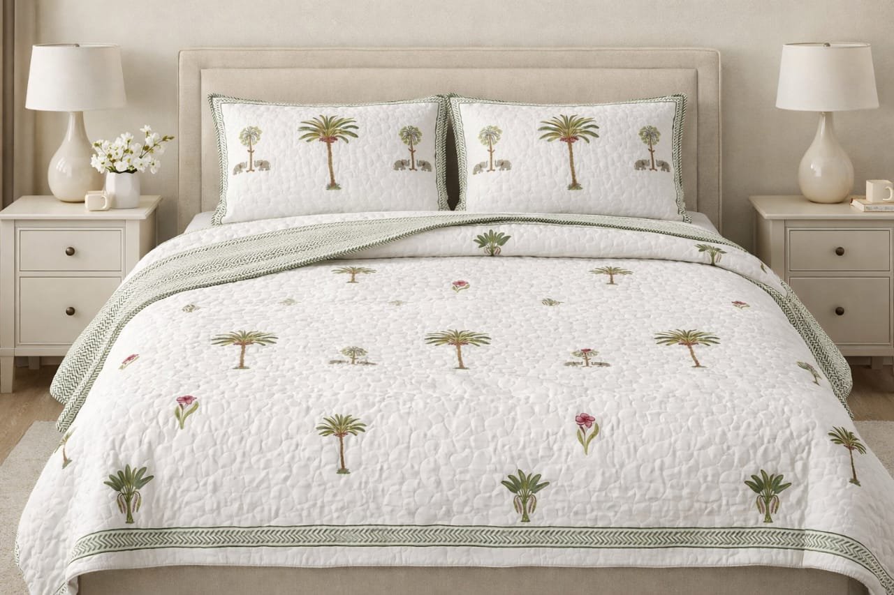 The Royal Oasis Palm Comforter