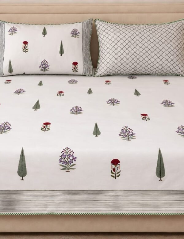 The Cypress & Wildflower Bedsheet Set