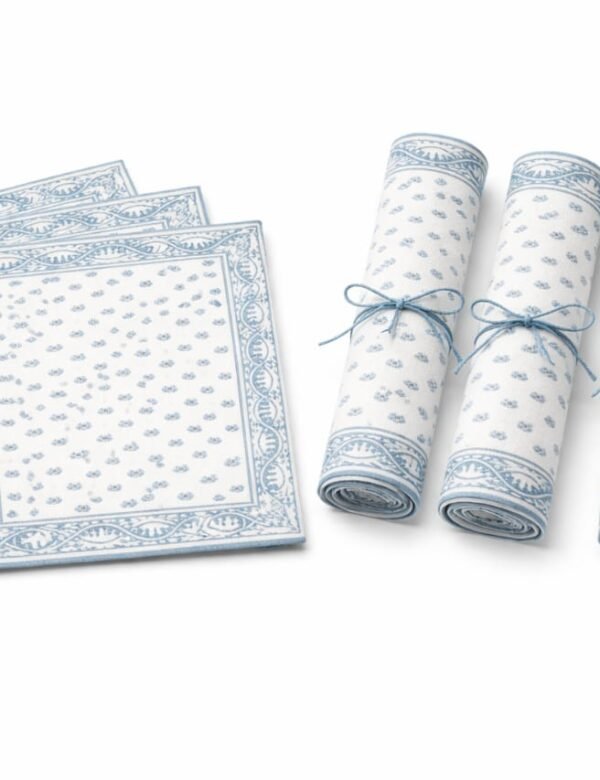 The Azure Vine Dining Set of 6 - Napkins