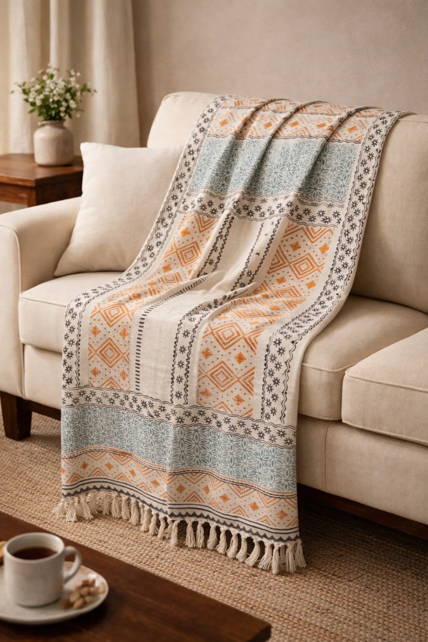 The Mosaic Heritage Multicolored Throw